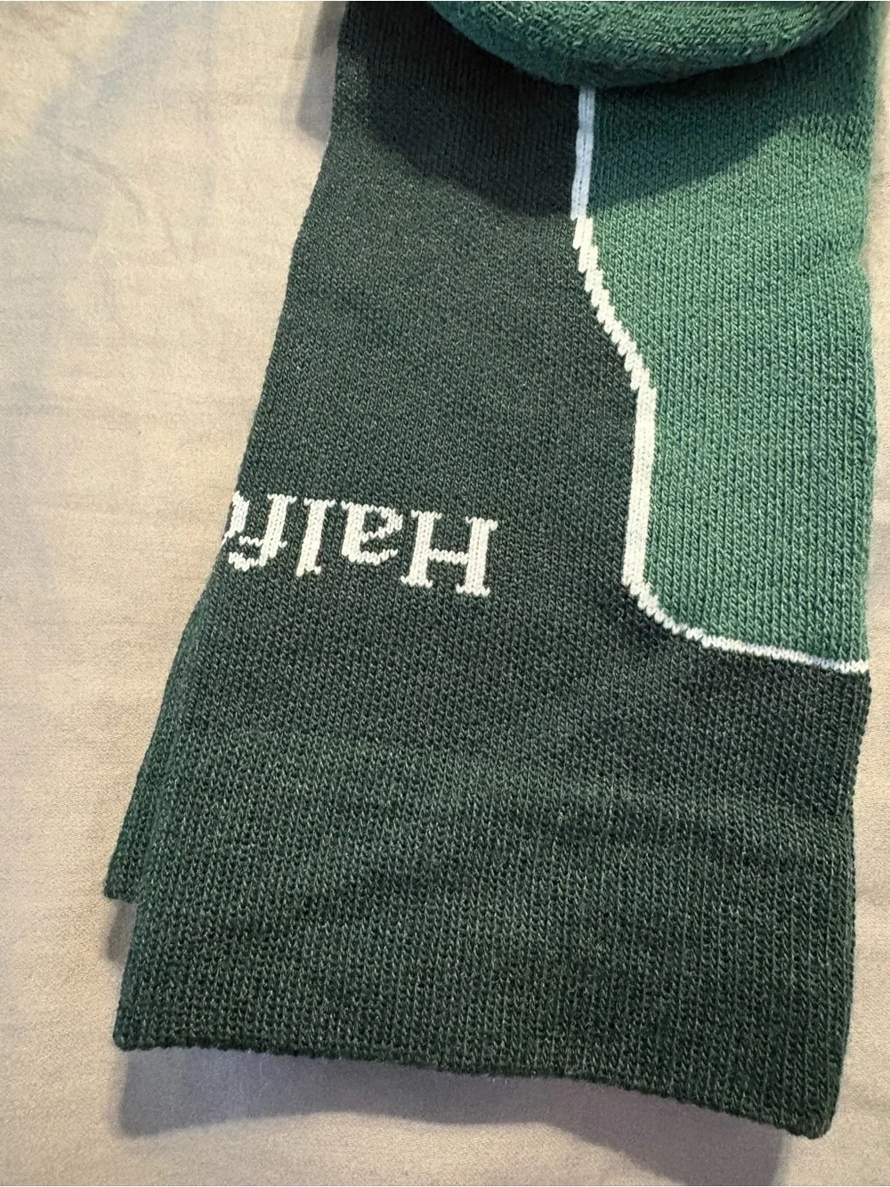 NWT Women’s Halfdays Light Cushion Merino Ski Socks Green Alpine M/L - US 9-12